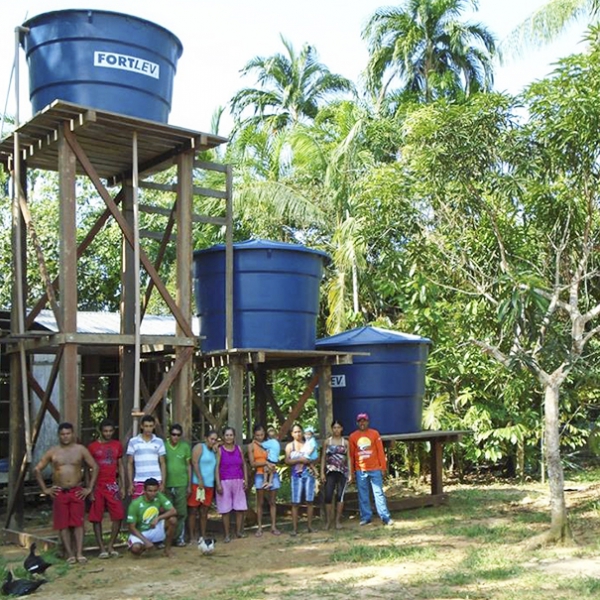 Tecnologia social leva água potável e saneamento a comunidades no interior da Amazônia