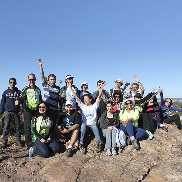 Pedra dos Amigos, ponto de melhor vista panorâmica da ecotrilha que leva o mesmo nome                                                                                                                                      